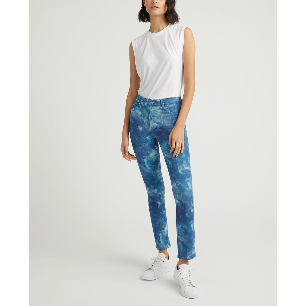 AG Jeans The Mari High Rise Straight Jeans Abstract Tie-Dye Night Size‎ 4 (27)